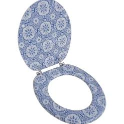 Toiletbril van MDF met porselein dessin