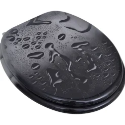 Toiletbril van MDF met waterdruppel dessin