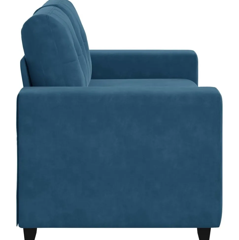 vidaXL | Loveseat | met kussen Blauw Fluweel