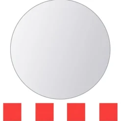 vidaXL 8 st Spiegeltegels rond glas