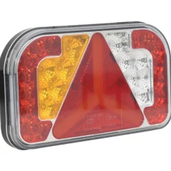 vidaXL Aanhangerlampen 2 st LED-lamp 12 V 24x5x14,5 cm rood