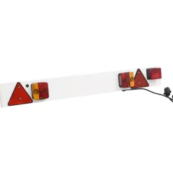 vidaXL Aanhangerverlichting klassiek peertje 12 V 115x7x14 cm rood