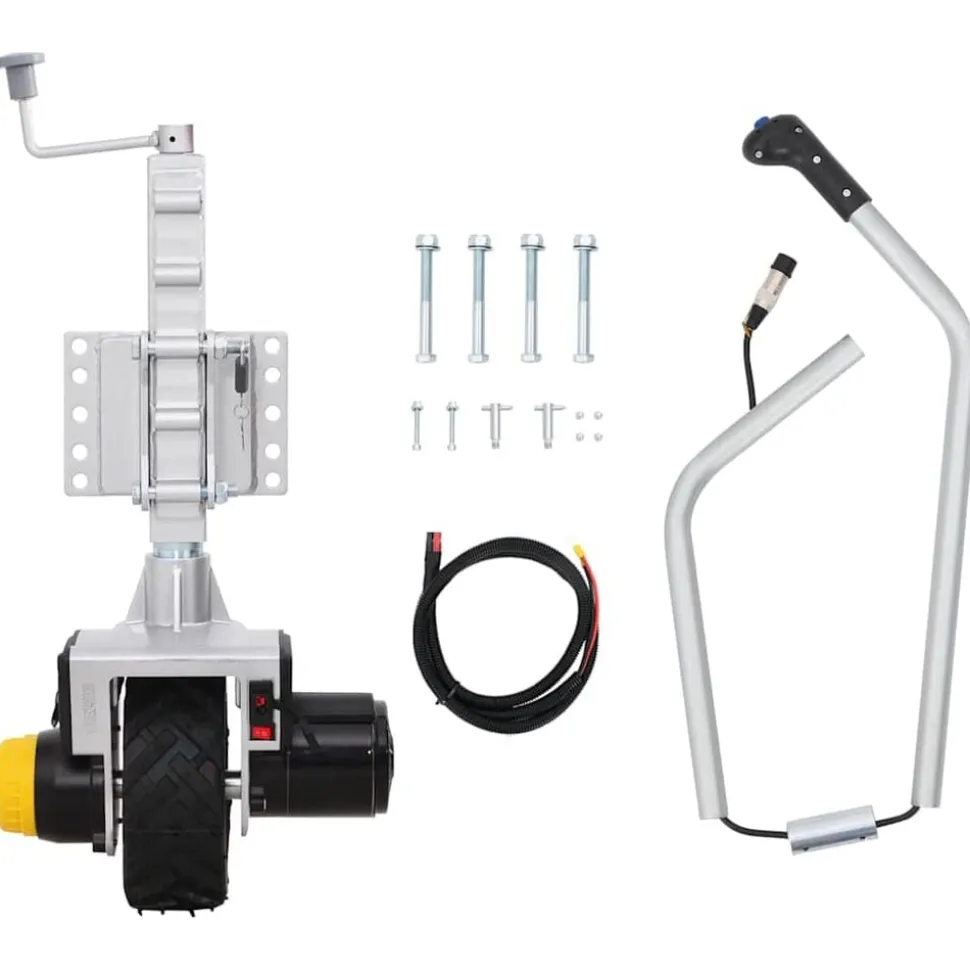 vidaXL Aanhangwagenkrikwiel 12 V 550 W Aluminium
