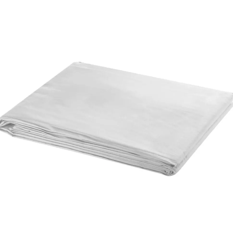 vidaXL Achtergrond zonder standaard 300x300 cm katoen wit