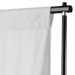 vidaXL Achtergrond zonder standaard 300x300 cm katoen wit