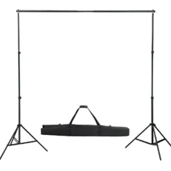 vidaXL Achtergrondsysteem 300x300 cm wit