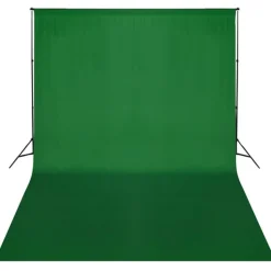 vidaXL Achtergrondsysteem 300x300 cm groen