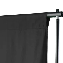 vidaXL Achtergrondsysteem 500x300 cm zwart