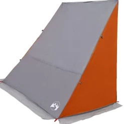 vidaXL Achterkleptent met dak Grijs en Oranje 190 x 150 x 185 cm taft