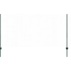 vidaXL Afrasteringspaal 22 pcs Groen 160 cm Staal