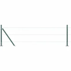vidaXL Afrasteringspaal 26 pcs Grijs 3,2 x 3,2 x 50 cm