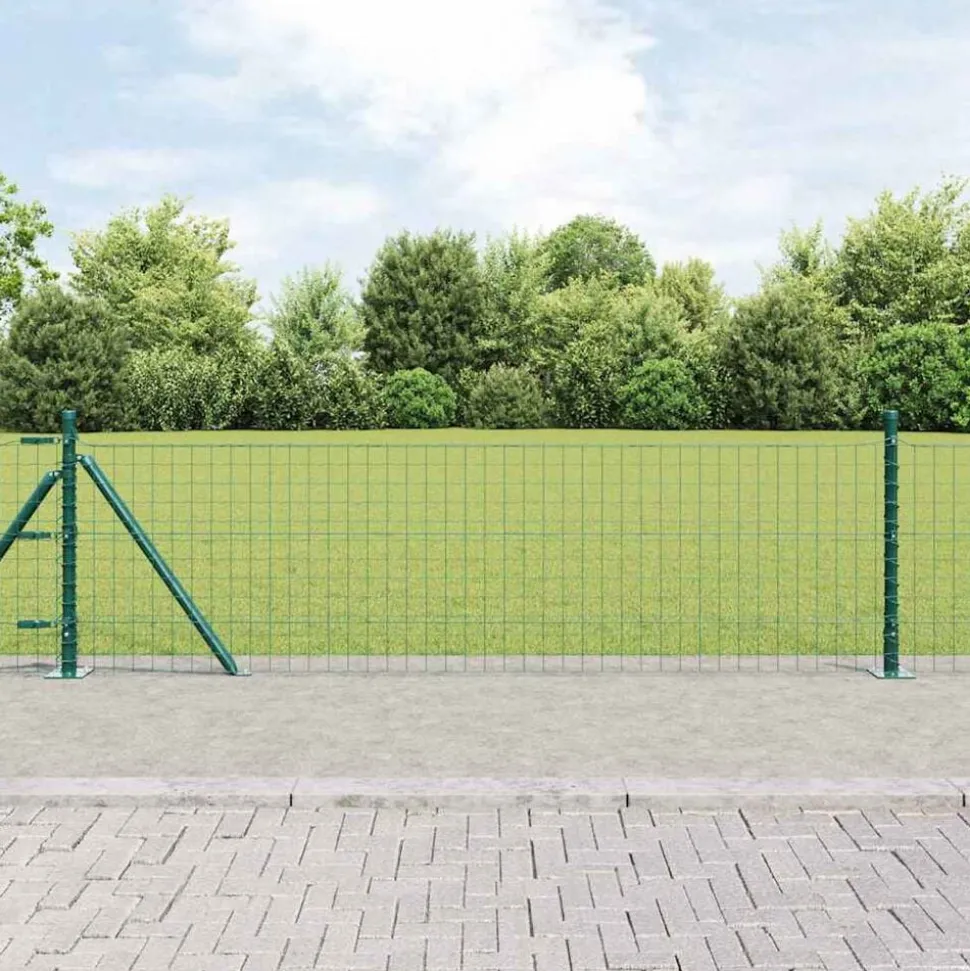 vidaXL Afrasteringspaal 26 pcs Grijs 3,2 x 3,2 x 50 cm
