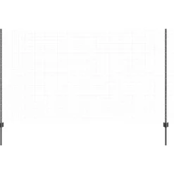 vidaXL Afrasteringspaal 11 pcs Grijs 140 cm Staal