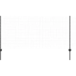 vidaXL Afrasteringspaal 11 pcs Grijs 100 cm Staal