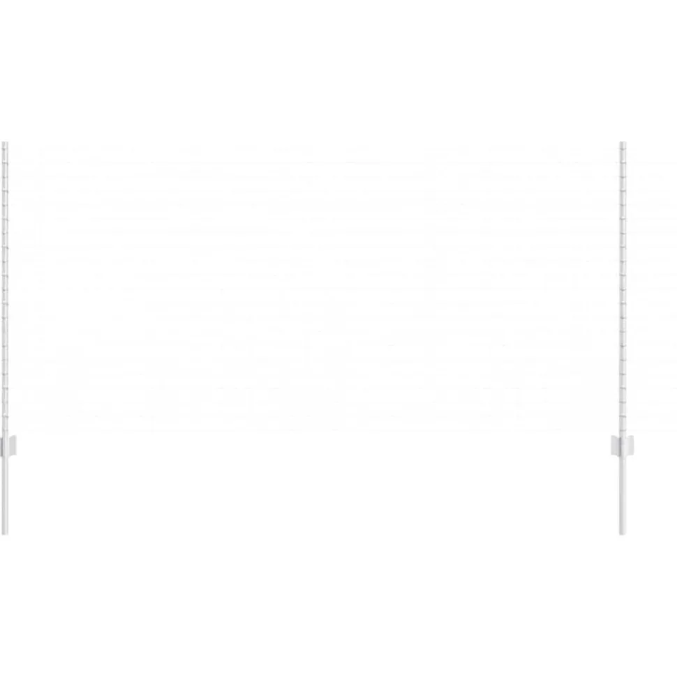 vidaXL Afrasteringspaal 5 pcs Zilver 120 cm Staal
