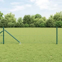 vidaXL Afrasteringspaal 26 pcs Grijs 3,2 x 3,2 x 105 cm