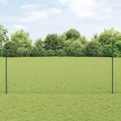 vidaXL Afrasteringspaal 44 pcs Groen 180 cm Staal