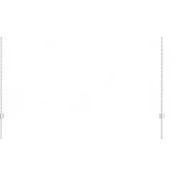 vidaXL Afrasteringspaal 22 pcs Zilver 160 cm Staal