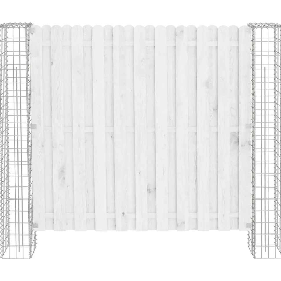 vidaXL Afrasteringspaal 2 pcs Zilver 20 x 20 x 190 cm Metaal
