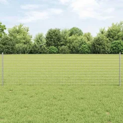 vidaXL Afrasteringspaal 11 pcs Zilver 60 cm Staal