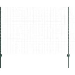 vidaXL Afrasteringspaal 44 pcs Groen 200 cm Staal