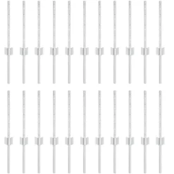 vidaXL Afrasteringspaal 22 pcs Zilver 80 cm Staal