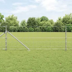 vidaXL Afrasteringspaal Gegalvaniseerd 25 x 0,8 m Staal