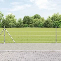 vidaXL Afrasteringspaal Gegalvaniseerd 25 x 0,8 m Staal