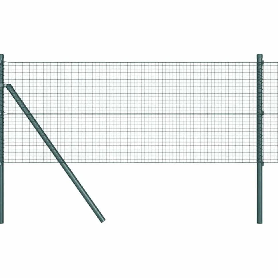 vidaXL Afrasteringspaal Groen 25 x 0,4 m (19 x 19 mm gaas)