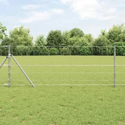 vidaXL Afrasteringspaal Gegalvaniseerd 25 x 0,8 m Staal
