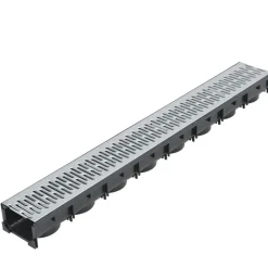vidaXL Afvoergoten 3 m gegalvaniseerd staal 3 st