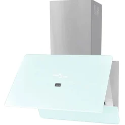 vidaXL Afzuigkap 600 mm gehard glas wit
