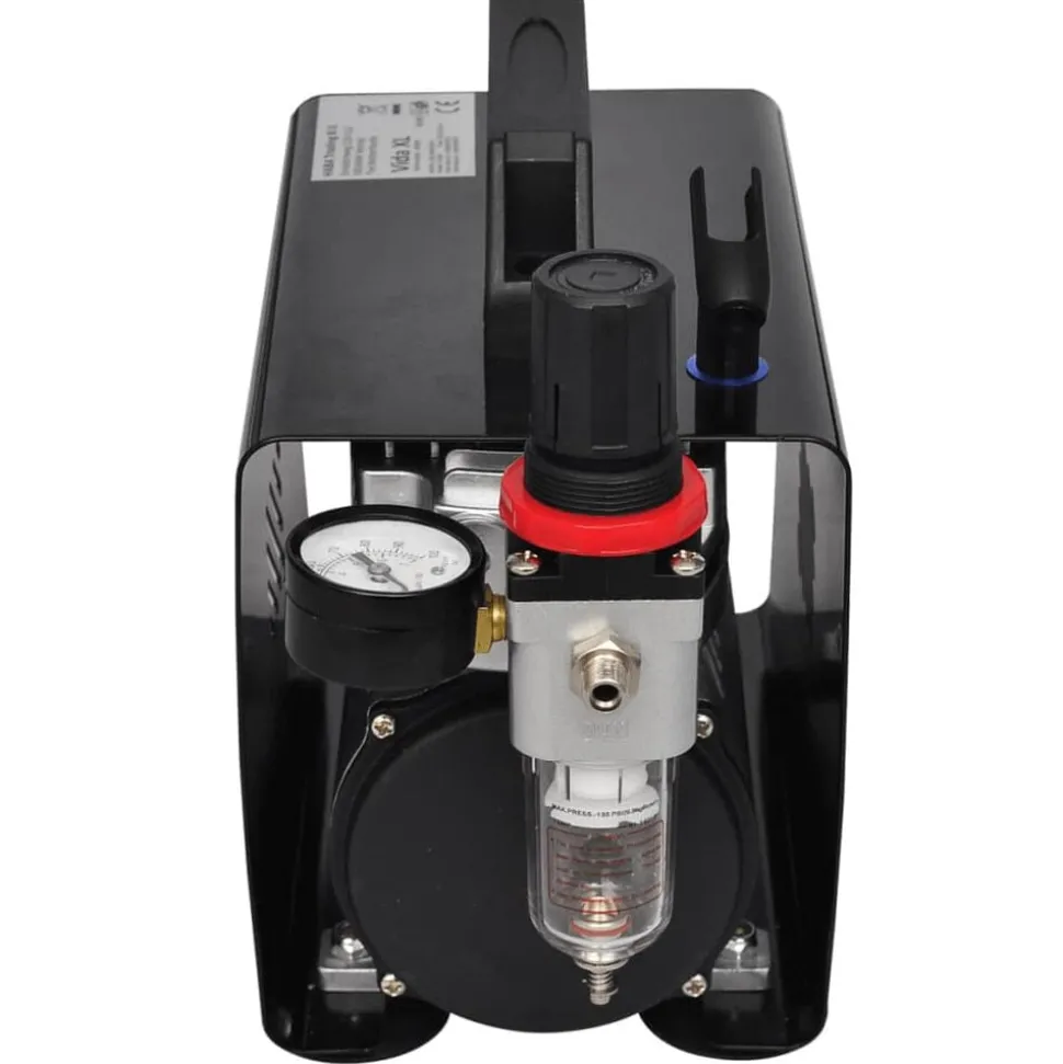 vidaXL Airbrush compressorset met 3 pistolen