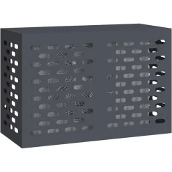 vidaXL Airconditioner hoes Antraciet 90 x 40 x 60 cm Staal