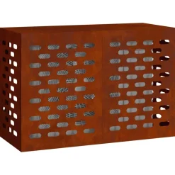 vidaXL Airconditioner hoes Roestig 90 x 40 x 60 cm Cortenstaal