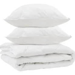 vidaXL All-season dekbed met kussen 3 pcs Wit Microvezel