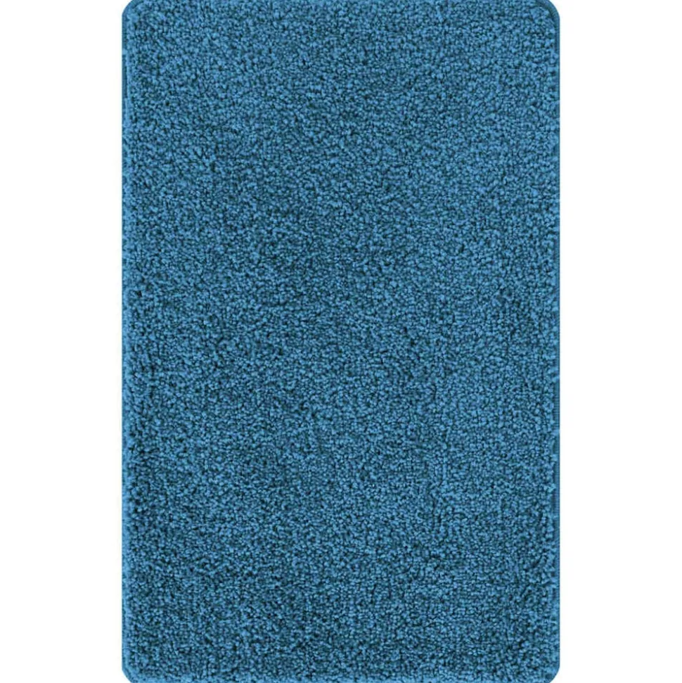 vidaXL Antislip Badmat Blauw 50 x 80 cm PP