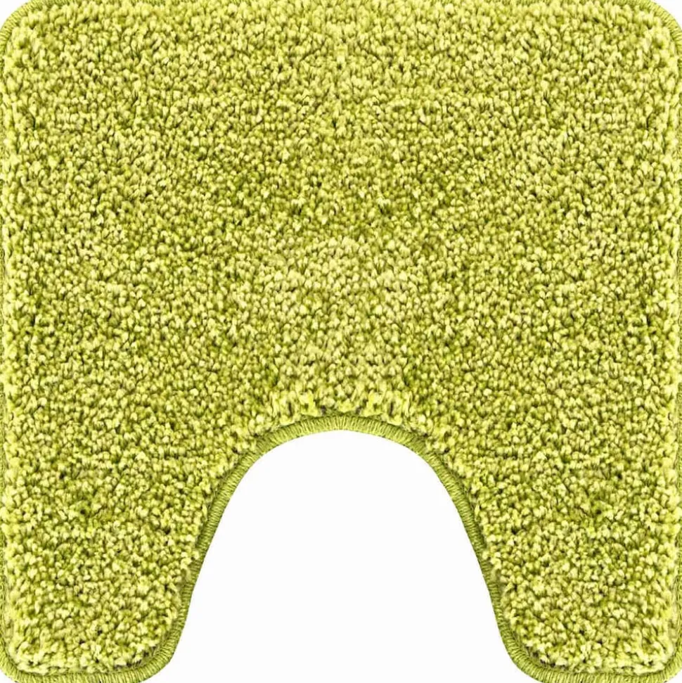 vidaXL Antislip Badmat met Toilet Cut Groen 50 x 50 cm PP
