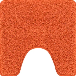 vidaXL Antislip Badmat met Toilet Cut Oranje 50 x 50 cm PP