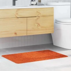 vidaXL Antislip Badmat Oranje 60 x 90 cm PP