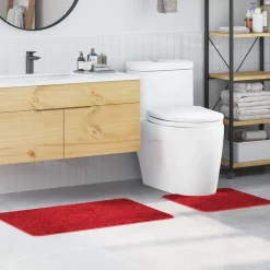vidaXL Antislip Badmat Set 2 pcs Rood PP