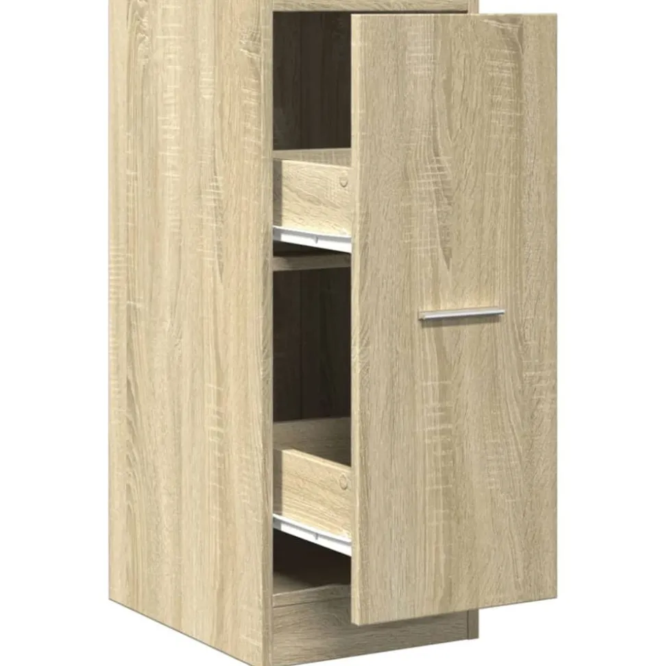 vidaXL Apothekerskast 30x41x77,5 cm bewerkt hout sonoma eikenkleurig