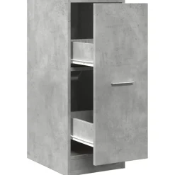vidaXL Apothekerskast 30x41x77,5 cm bewerkt hout betongrijs