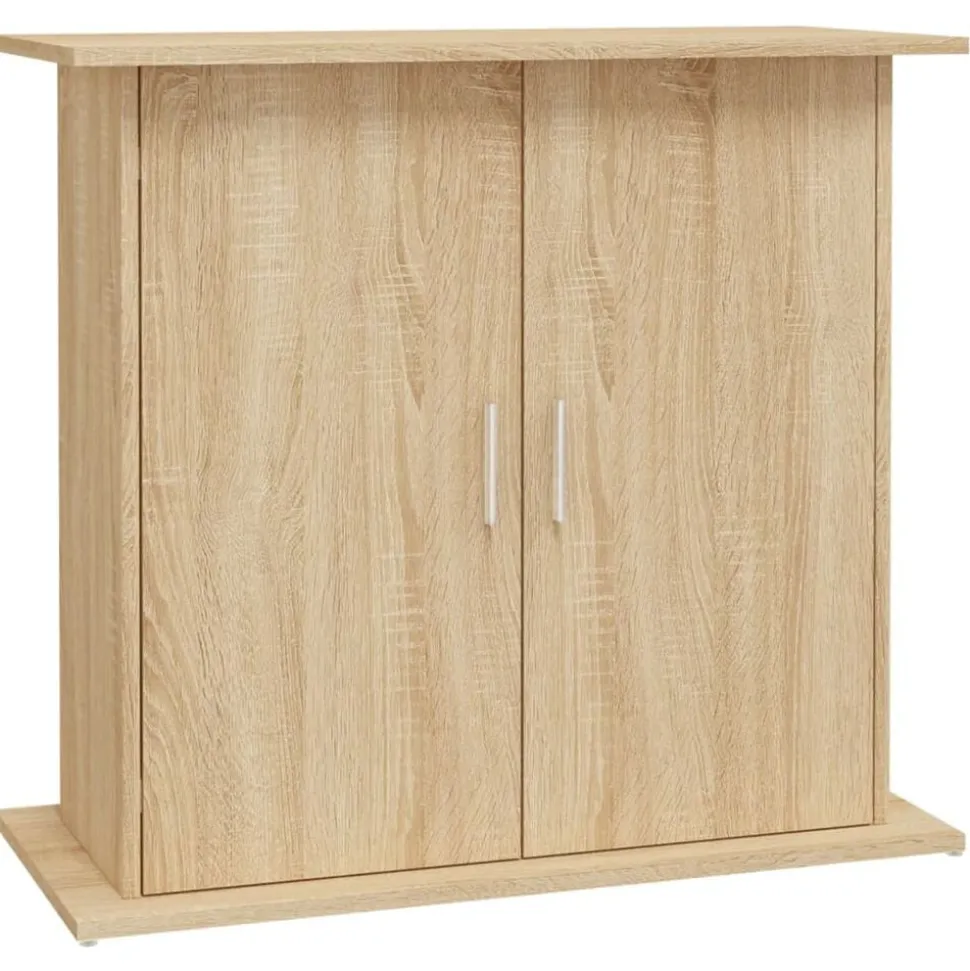 vidaXL Aquariumstandaard Sonoma Eiken 81x36x73 cm Bewerkt Hout