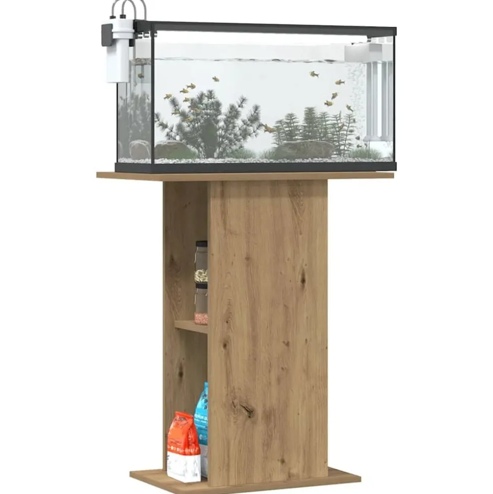 vidaXL Aquariumstandaard Artisan Eikenhout 36x60,5x72,5 cm
