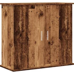 vidaXL Aquariumstandaard 81x36x73 cm bewerkt hout oud houtkleurig