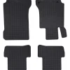 vidaXL Autobodemmat 4 pcs Zwart Rubber