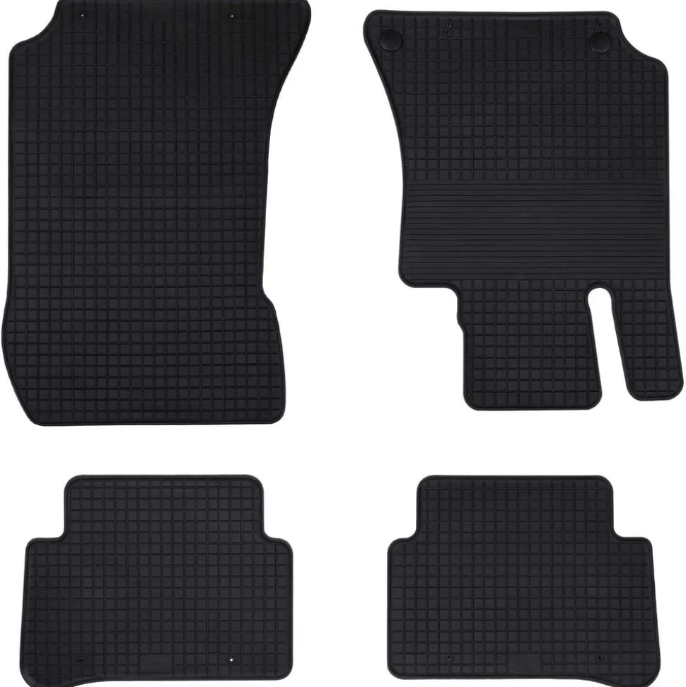 vidaXL Autobodemmat 4 pcs Zwart Geschikt voor MERCEDES E 2009-2016