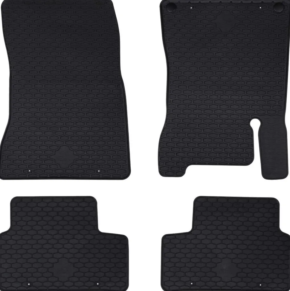 vidaXL Autobodemmat 4 pcs Zwart geschikt voor MERCEDES a 2018- Rubber