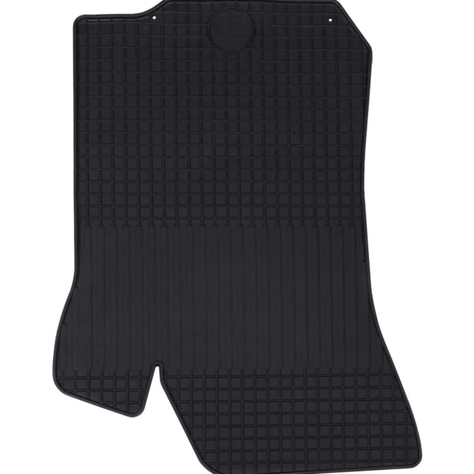 vidaXL Autobodemmat 4 pcs Zwart Rubber
